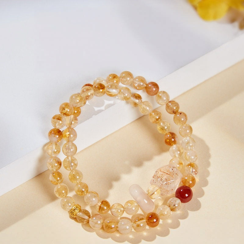 Bracelet « Muguet » en Améthyste naturelle – Sagesse ouverte, Attire les bienfaiteurs