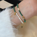 Collier en cristal naturel couronne vintage