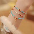 Collier en cristal naturel couronne vintage
