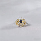 Starlight Evil Eye Ring – Courage, Protection & Fortune