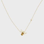 Collier Abeille Délicate en Citrine – Attraction de la Richesse & Douce Carrière