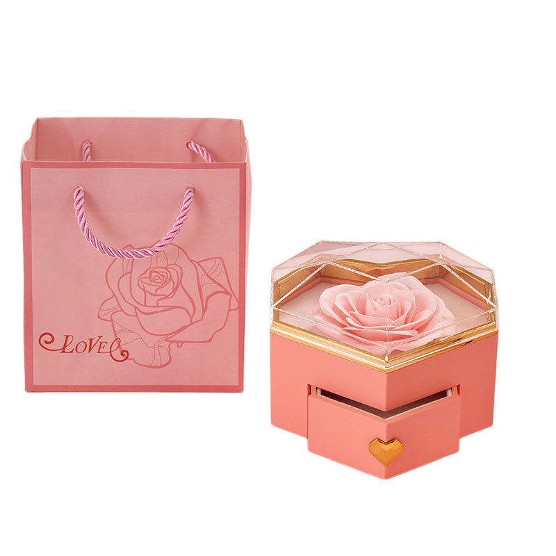 Romantic Heart Gift Box with Flower