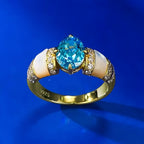 Bague Aigue-Marine Naturelle Rêveuse - Esprit Calme
