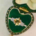 Natural Yellow Citrine Ring - Bring Good Fortune & Rich