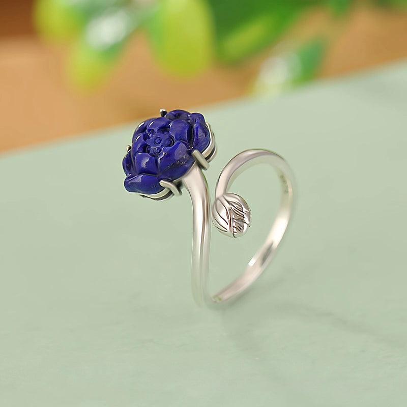 Bague Lotus - S'élever au-dessus de la négativité