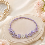 Bracelet tressé floral fait main
