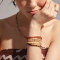 Collier en cristal naturel couronne vintage