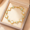 Four-Leaf Clover Bracelet，Four-Leaf Clover Clears All Bad Fortune