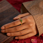 Bague Citrine Naturelle Gourde Attire la Richesse
