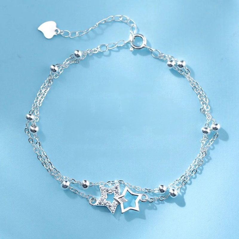 Bracelet Lune et Étoile Pacte d'Amour