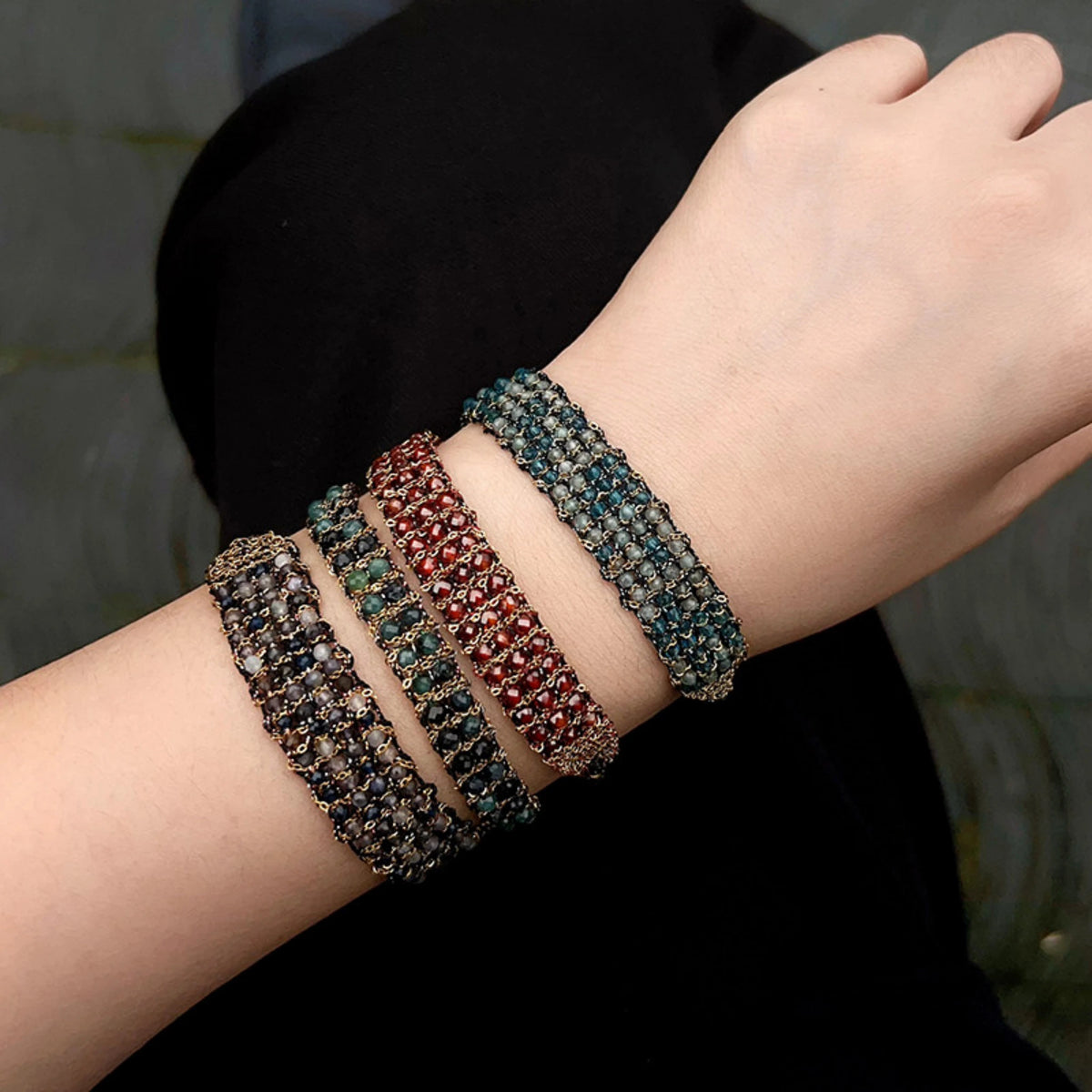 Collier en cristal naturel couronne vintage