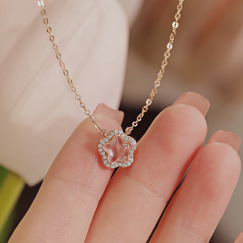 Collier en cristal naturel Starlight Sakura
