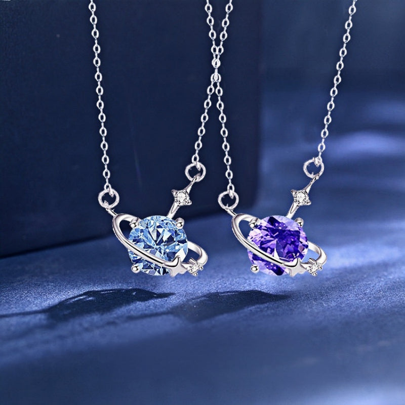 12 Birthstone Necklace for Women 925 Sterling Silver Dainty CZ Pendant Necklace Personalized Birthday Gift