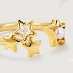 Bague Perle Polaris – Guidée par l'étoile, Bénie par la lumière