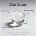 Collier à ajustement facile en quartz clair - Pureté intérieure et expression claire