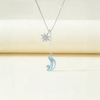 Twilight Shine Moon & Star Necklace - Calm Your Soul