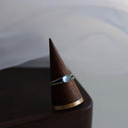 Bague Aigue-Marine Ultra-Clair – Active le Chakra de la Gorge, Expression Claire, Attire les Bienfaiteurs