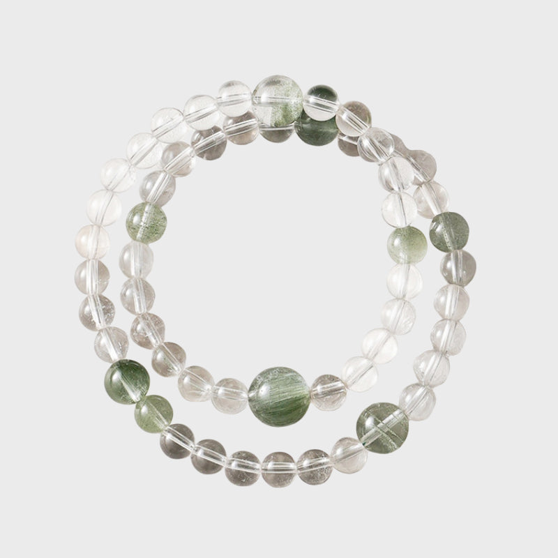 Natural Crystal Energy Bracelet — Choose Metal/Wood/Water/Fire/Earth, Smooth Days Ahead