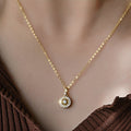Lucky Compass Necklace | 60th Birthday Gift for Her in Silver & Gold