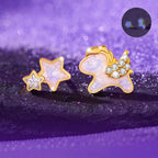 Boucles d'oreilles bouclier de veille