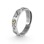 Starry Moon & Sun Couple Ring – Brings Good Luck & Positive Energy