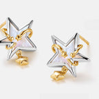 Boucles d'oreilles Polaris en nacre
