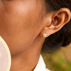 Boucles d'oreilles en jade Hetian naturel Thalyn