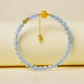 Little Bear Natural Aquamarine Bracelet - Gentle Wave Glow Soothes Restless Hearts