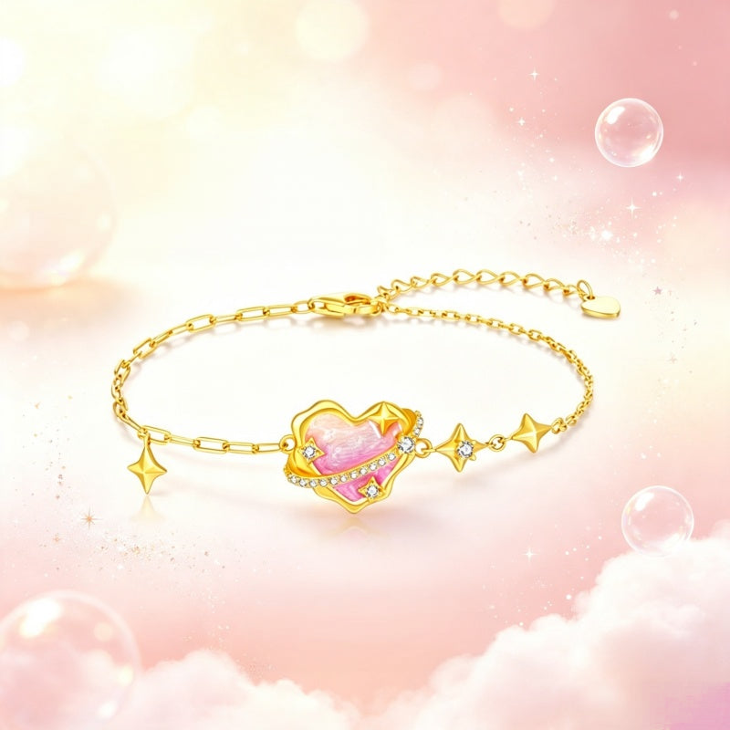Glowing "Love" Heart Bracelet,Glow in Dark Love