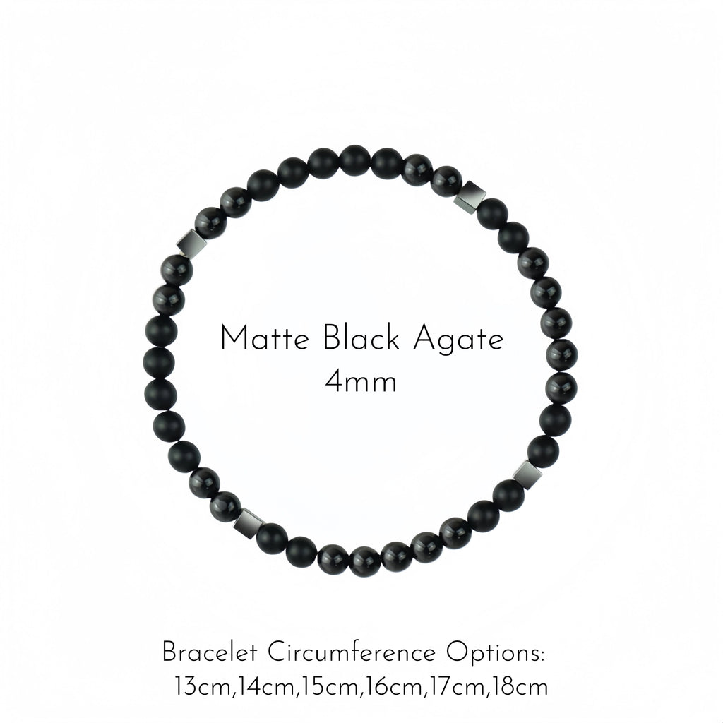 Thin Natural Stone Bracelet for Men & Women - Earth Energy & Minimal Daily Wear