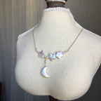 Natural Freshwater Baroque Pearl Moon&Star Necklace - Dream Big, Stay Soft