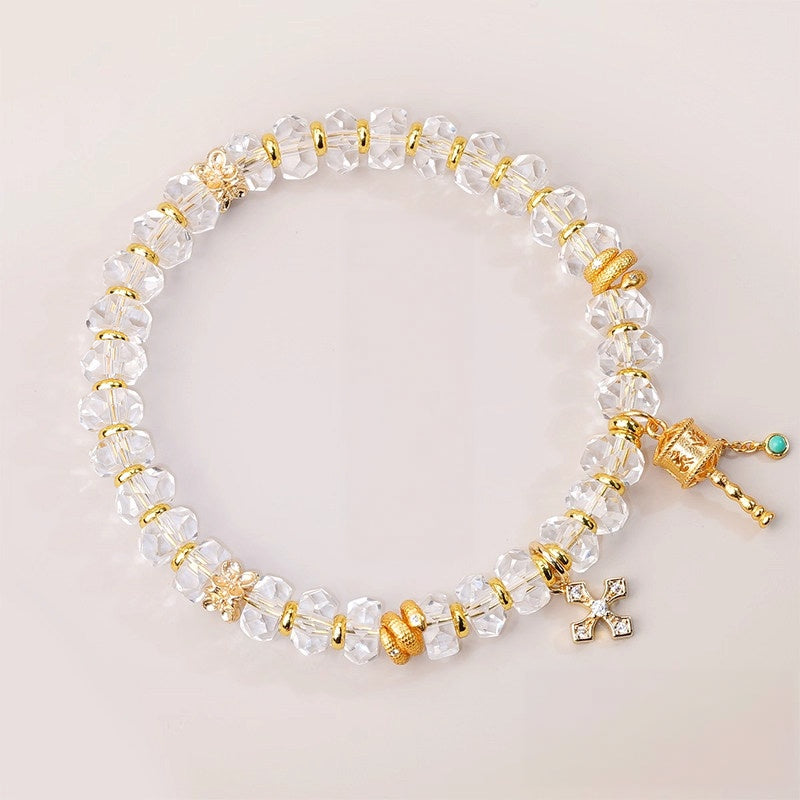 Bracelet de Quartz Clair "Tourneur de Fortune"