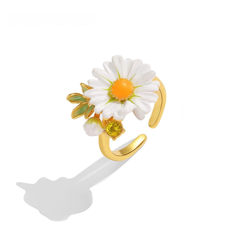 Bague Marguerite Naturaliste Printanière - Bague Innocence