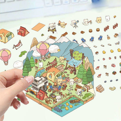 🎉🎉3D Scene Stickers-$10 free shipping  free tweezers🎉🎉