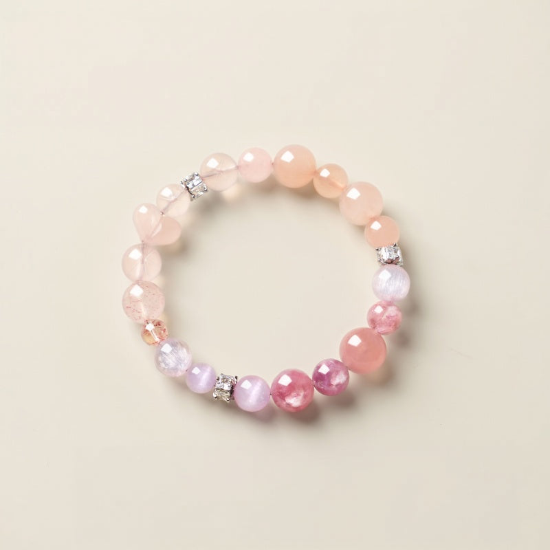 Bracelet en cristal naturel murmure de pétales
