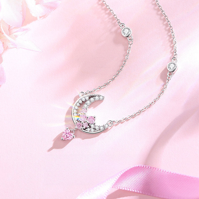 Dreamy Moon & Star Necklace - Long Lasting Fortune
