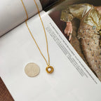 Minimalist Triple-Ring Pearl Setting Necklace | 60th Birthday Keepsake Jewelry