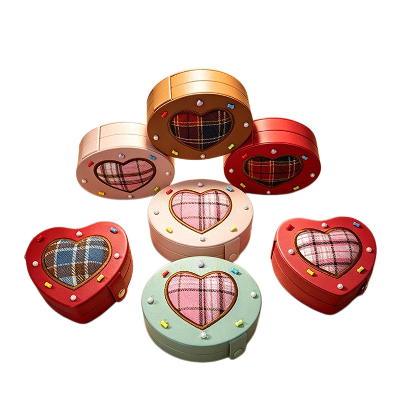 Cake‑Style Heart/Oval Jewelry Box