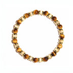 Bracelet en pierre naturelle œil de tigre, bracelet de perles de niche pour couples, cadeau pour hommes et femmes