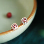 Boucles d'oreilles en cristal naturel « Cœur guéri »