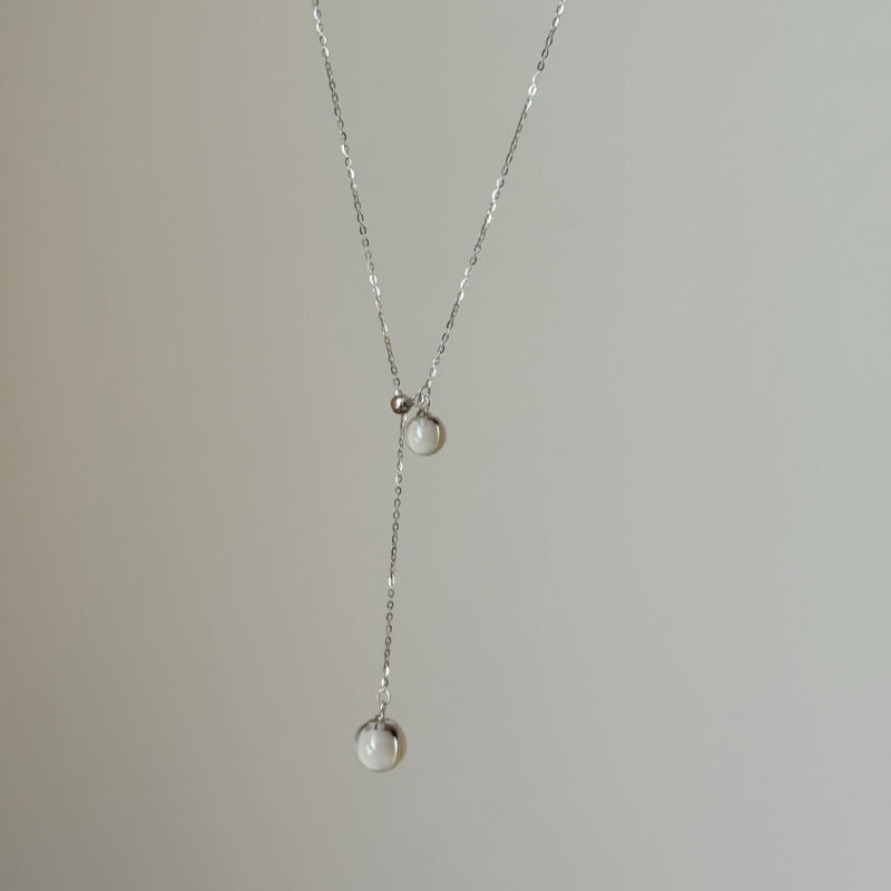 Clear Quartz Pull-Ajust Necklace - Inner purity & Clear expression