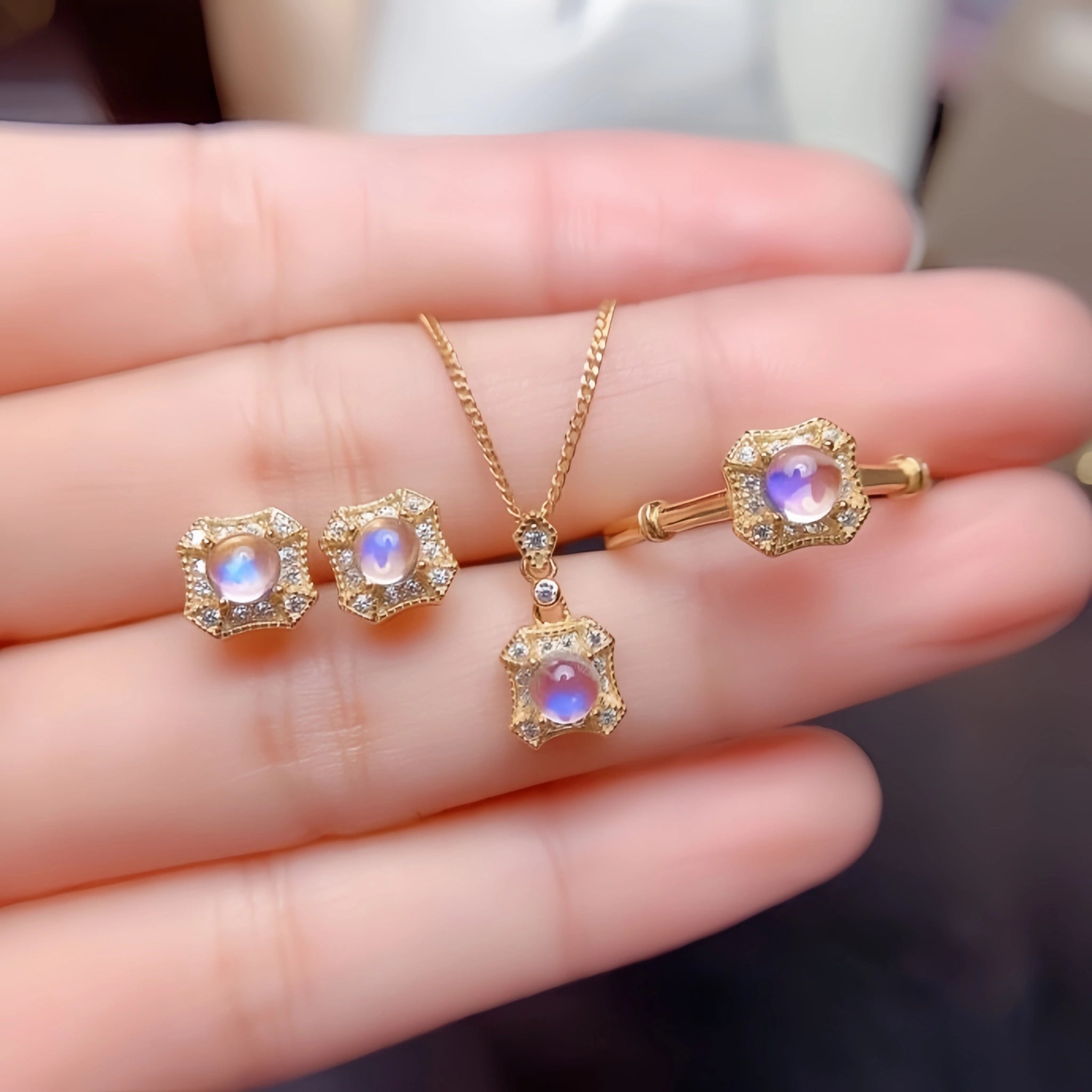 Collier Sakura en jade Hetian
