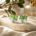 Pristine Courage Natural  Hetian Jade Earrings