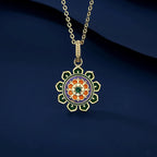 Green Lotus Necklace - Guards Constant Good Fortune
