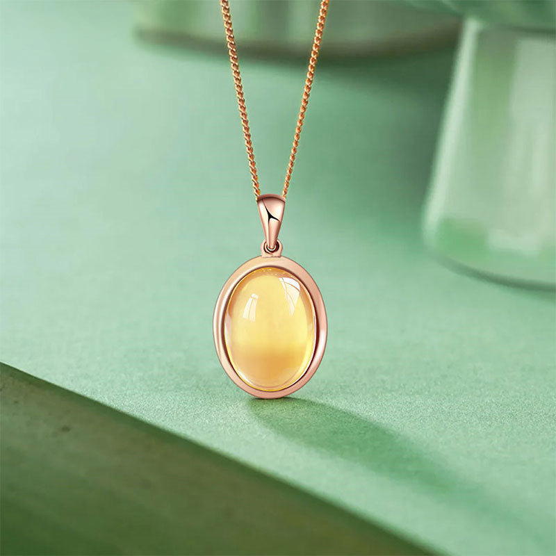 Collier en cristal naturel Golden Energy