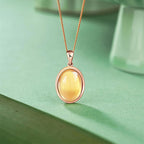 Collier en cristal naturel Golden Energy