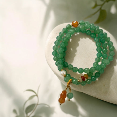 Bracelet en jade Hetian naturel Lotus Éclat Pur