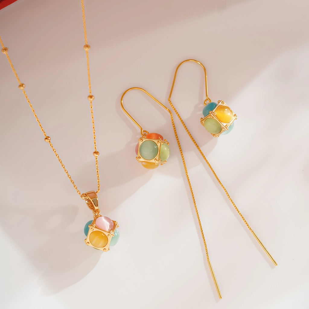 Collier Sakura en jade Hetian