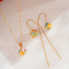 Collier Sakura en jade Hetian