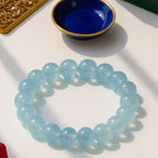 Bracelet en aigue-marine naturelle Protection et Paix